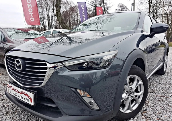 Mazda CX-3 cena 59900 przebieg: 93000, rok produkcji 2016 z Bolków małe 529